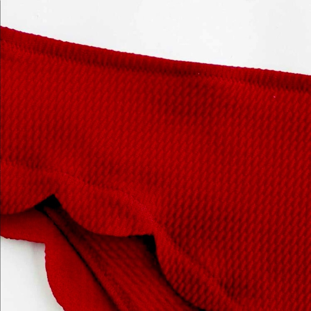 SHEIN SCALLOPED TRIM ONE SHOULDER BIKINI - Picture 4 of 6